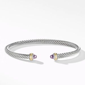 Vintage DY 4mm Classic Cable amethyst bracelet